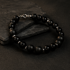 Black Beads Bracelet