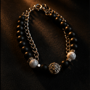 King Logo Layered Bracelet