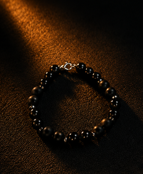 Black Beads Bracelet