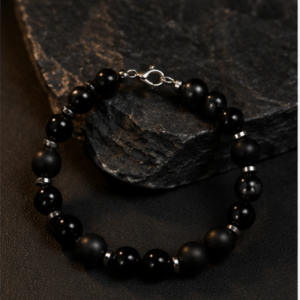 Black Beads Bracelet