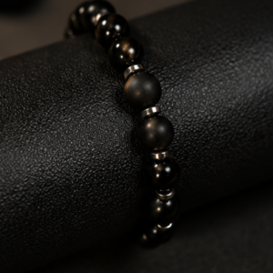 Black Beads Bracelet